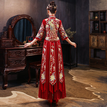 Xiuhe Traditional Bridal Dress No.2 (Deposit + Hire Price) - OurLittleStory