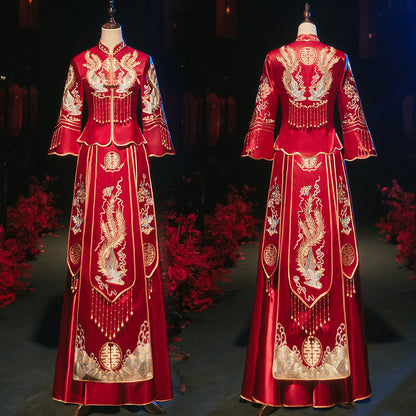 Xiuhe Traditional Bridal Dress No.1 (Deposit + Hire Price) - OurLittleStory