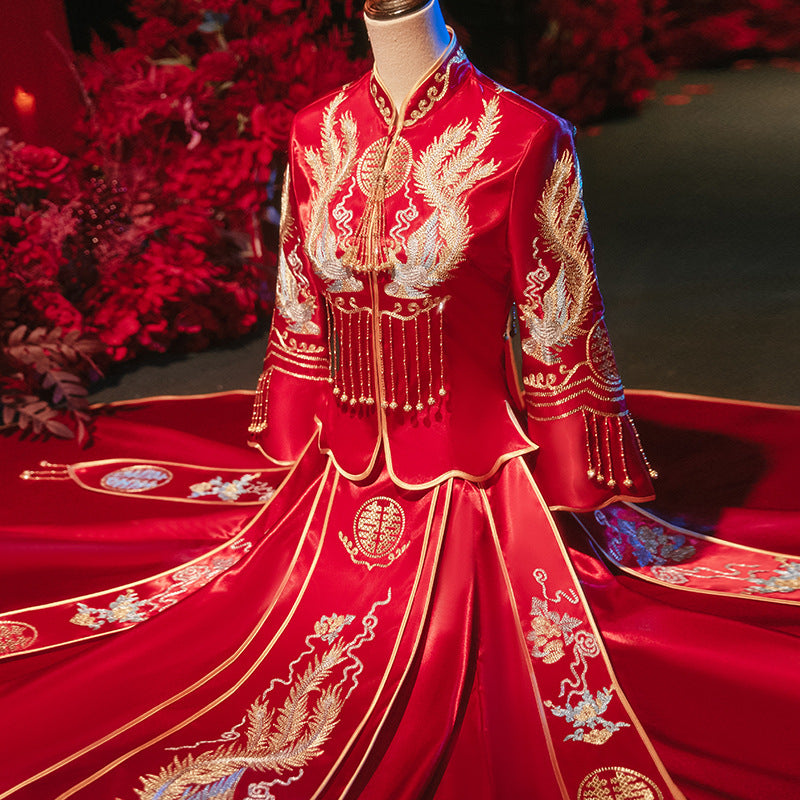 Xiuhe Traditional Bridal Dress No.1 (Deposit + Hire Price) - OurLittleStory