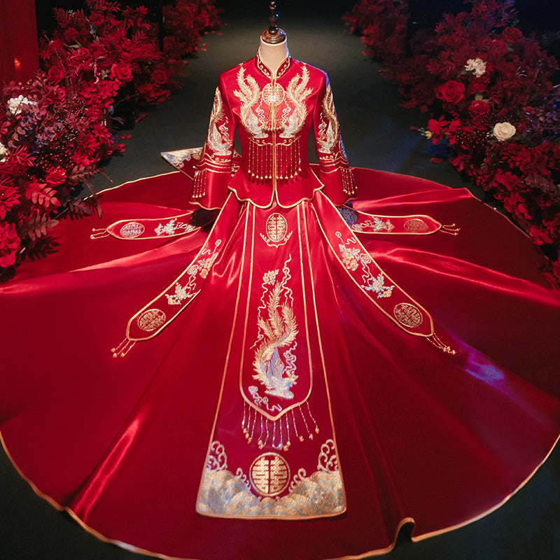 Xiuhe Traditional Bridal Dress No.1 (Deposit + Hire Price) - OurLittleStory